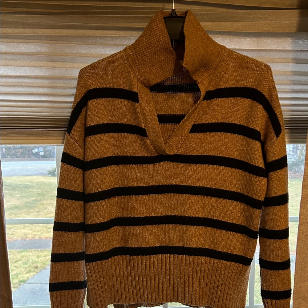 Maurices Tan and Black Knit Sweater